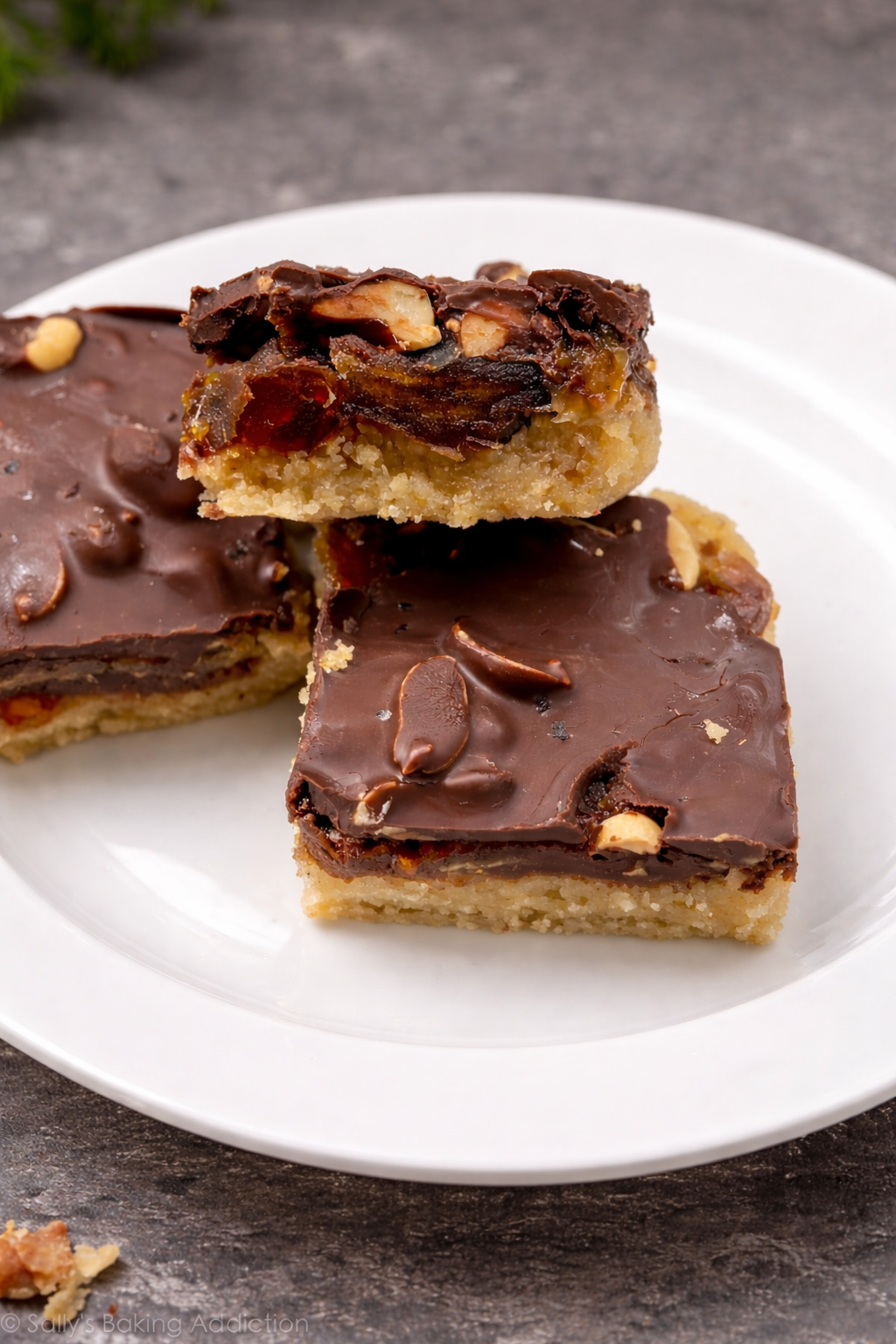 Selbstgemachte Snickers Riegel Selbstgemachte Snickers Riegel