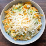 pasta mit zucchini und kürbis