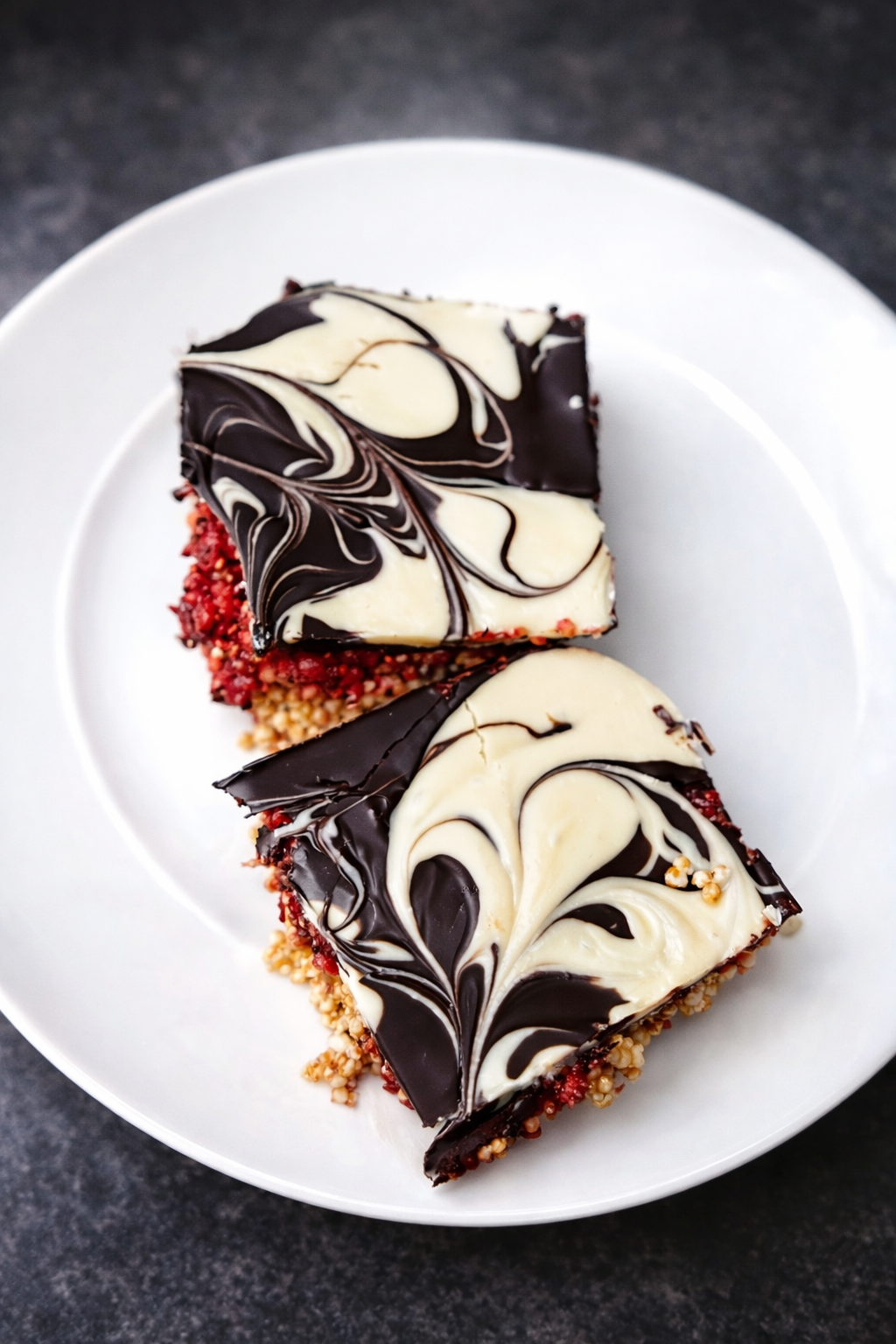 Proteinreiche Schoko-Himbeer-Riegel